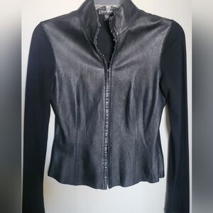 Bebe Leather skirt and jacket set.